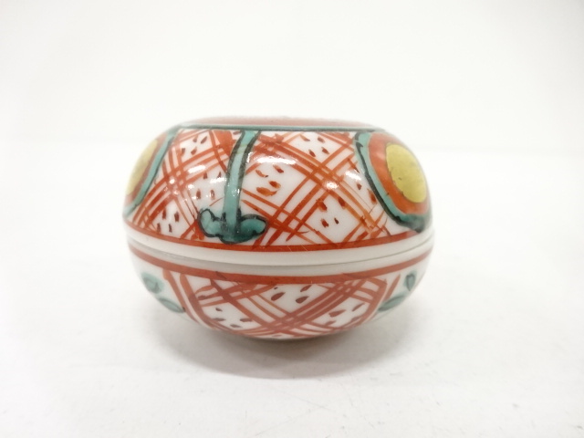  高野昭阿弥造　赤丸　香合